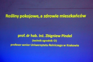 Wykład: Rośliny pokojowe a zdrowie mieszkańców
